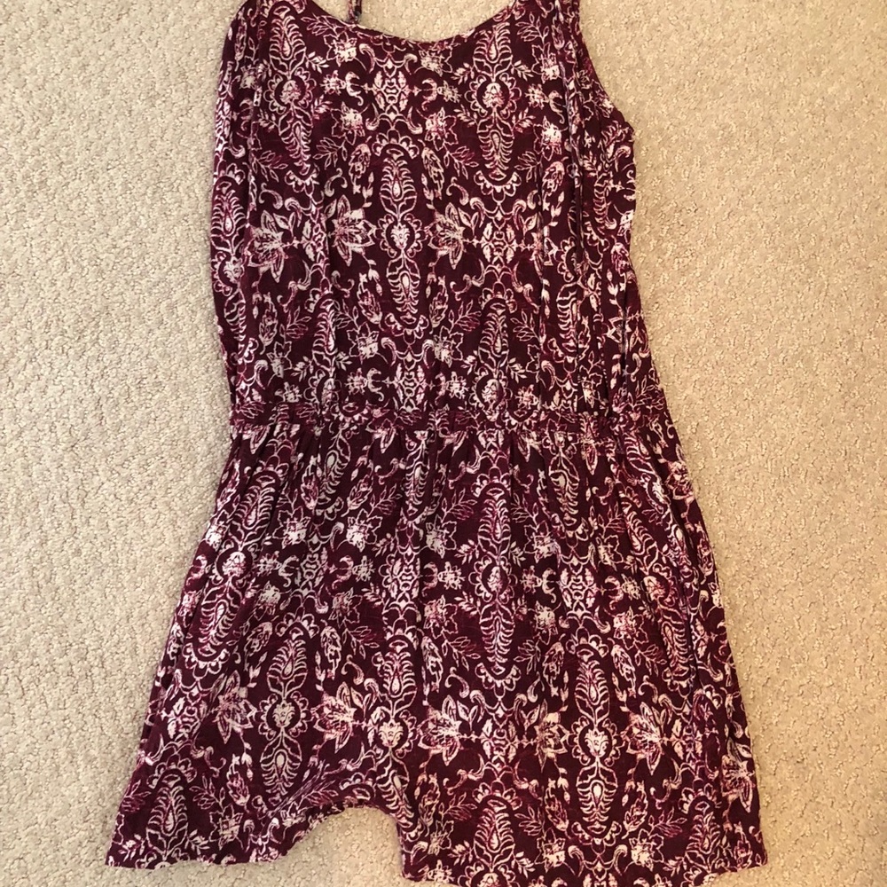 romper with purple designs